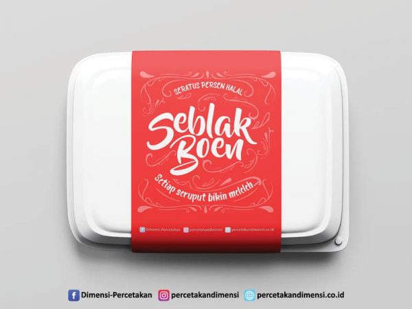 Jasa desain dan cetak label produk kemasan makanan online harga murah dan terdekat di Serpong Tangerang Selatan